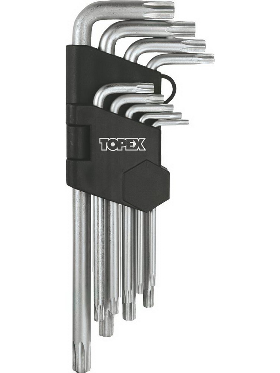 фото Ключи шестигранные torx t10-t50, набор 9 шт topex 35d961