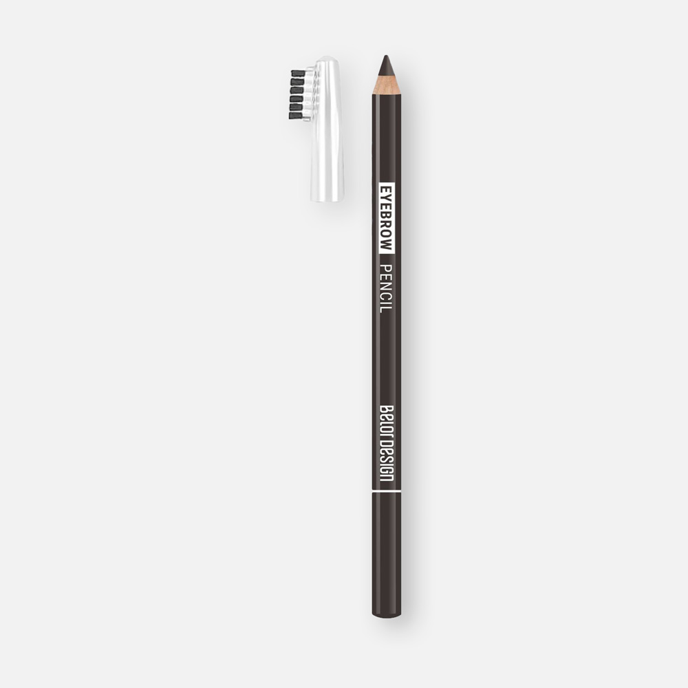 Карандаш для бровей Belor Design Party с щеточкой тон 102 Темно-серый 1,4 г карандаш для бровей tf brow academy с щеточкой 304 натуральный