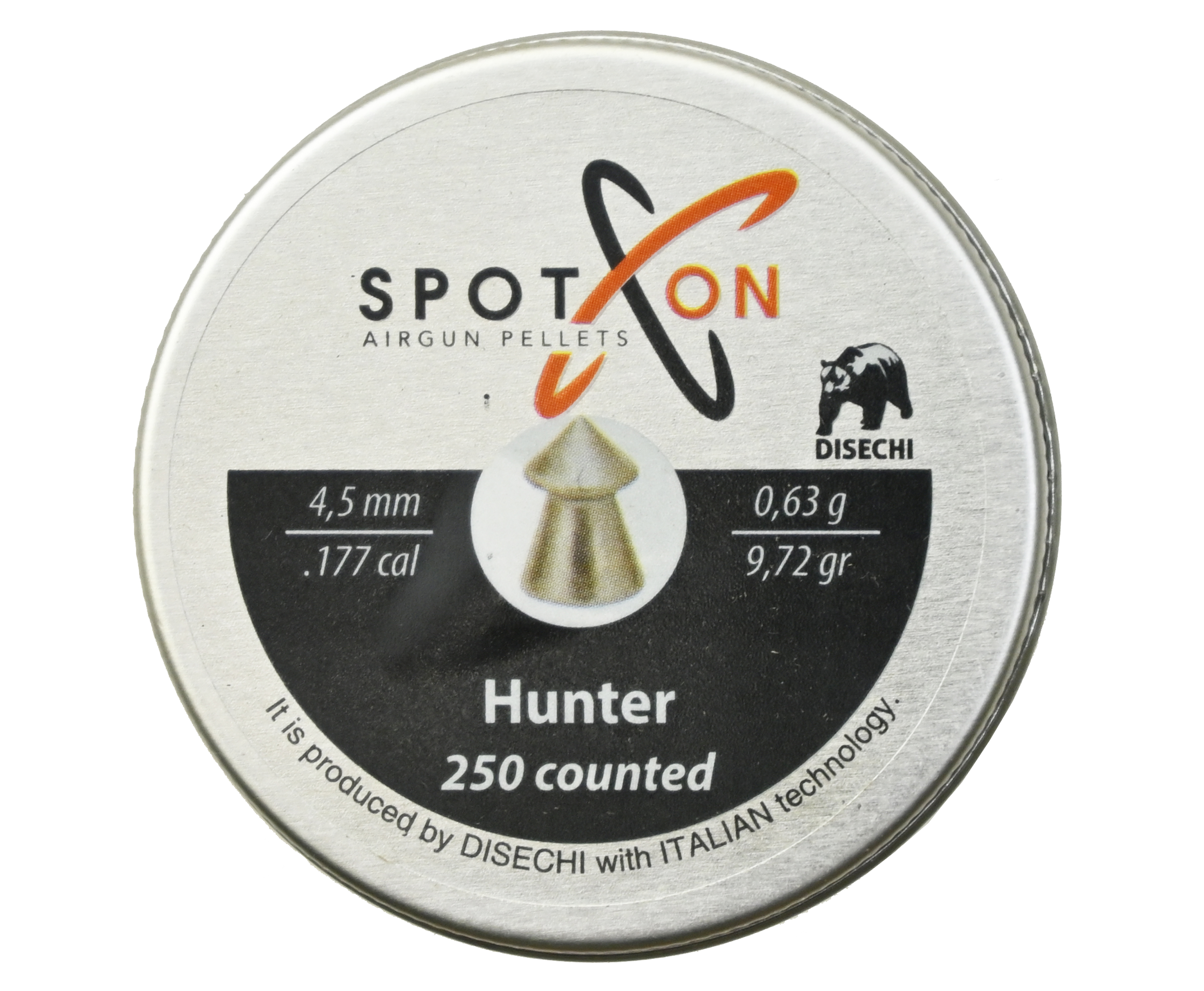 Пули пневматические Spoton Disechi Hunter 4.5 мм 0.63 г, 250 шт