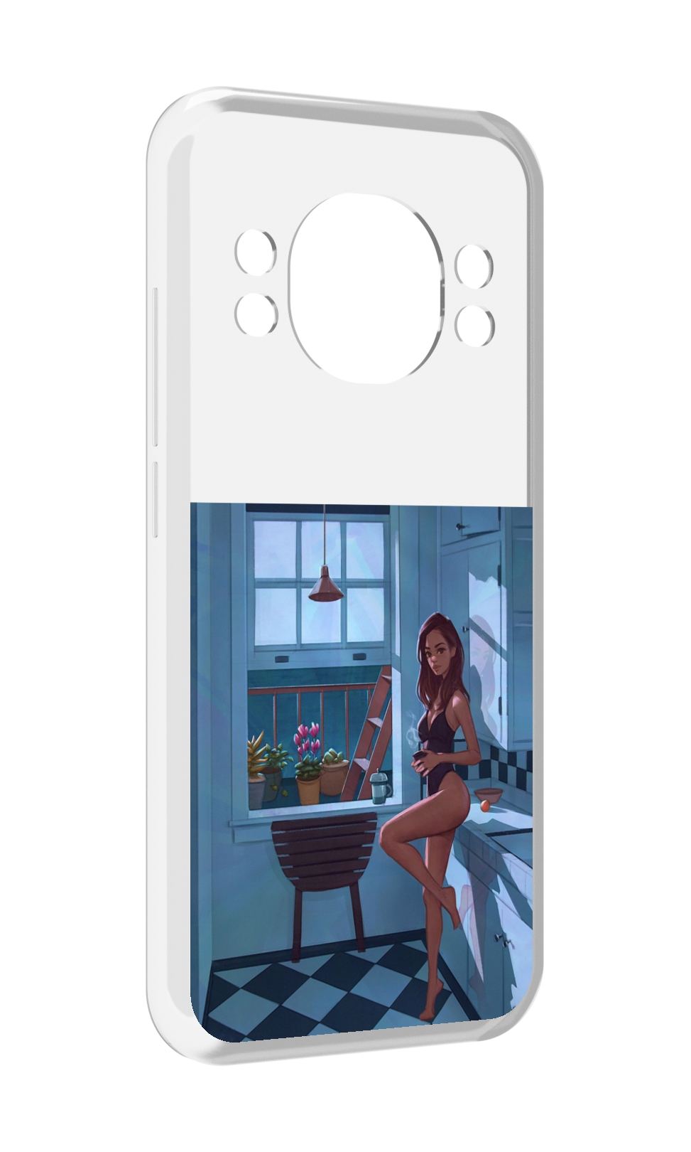 

Чехол MyPads девушка-на-кухне для Doogee S98 / S98 Pro, Прозрачный, Tocco