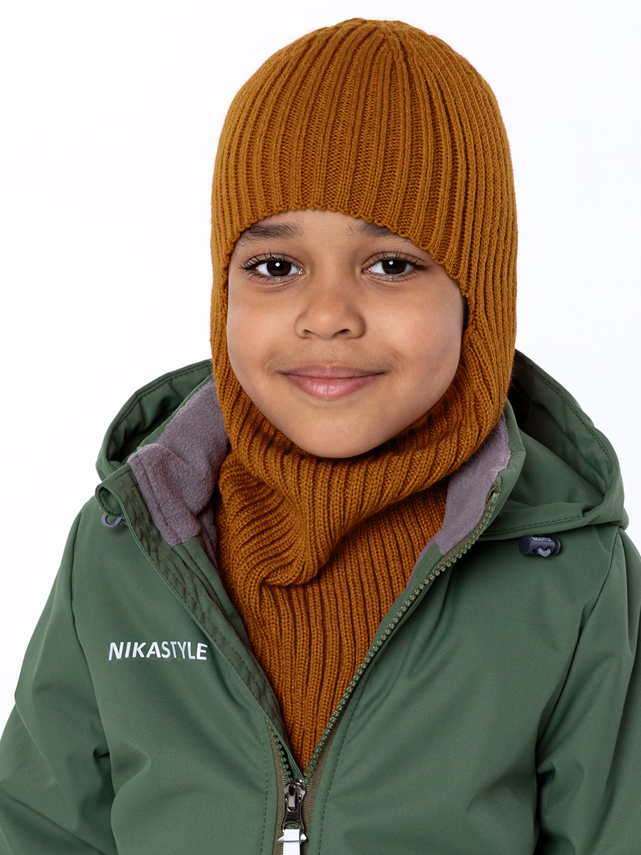 

Балаклава детская NIKASTYLE 10м10324, кэмел, 54, Коричневый, 10м10324