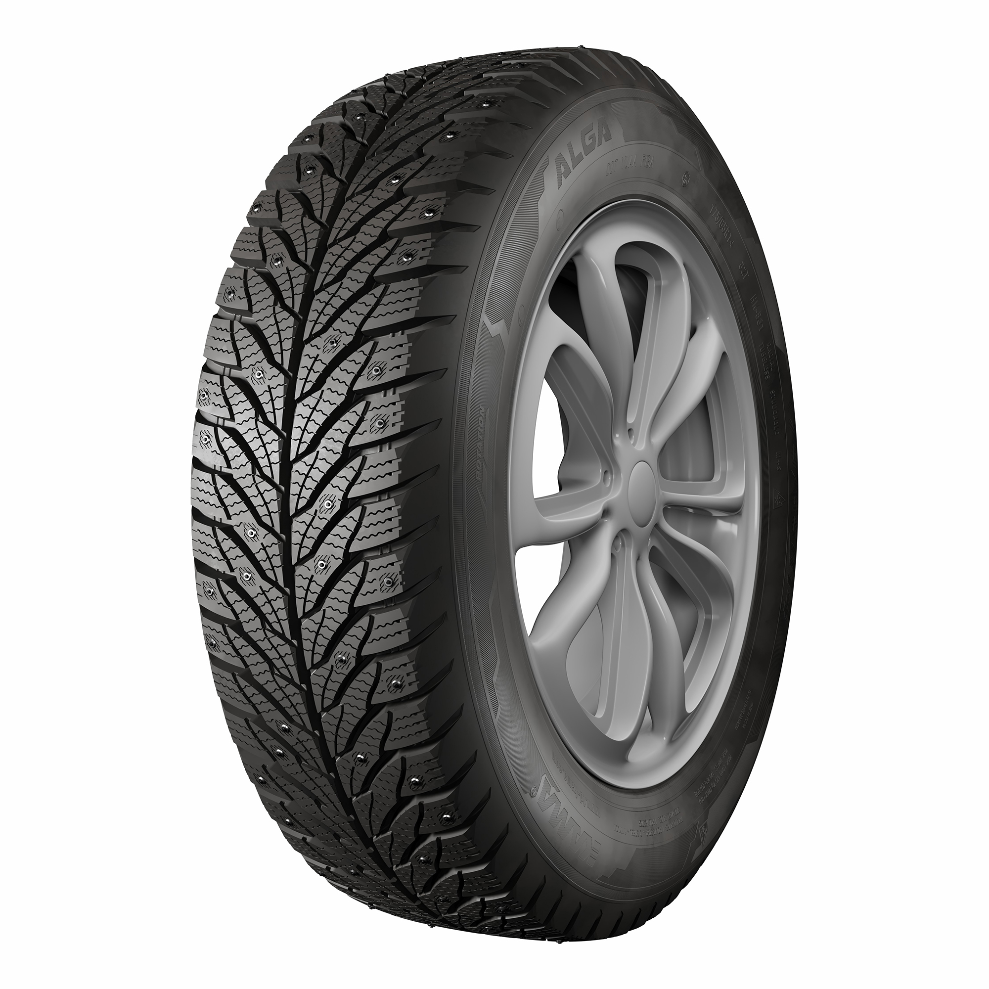 

Шины Кама Alga Т 82 НК-531 шипованная 175 х 65 мм R14 531 кг