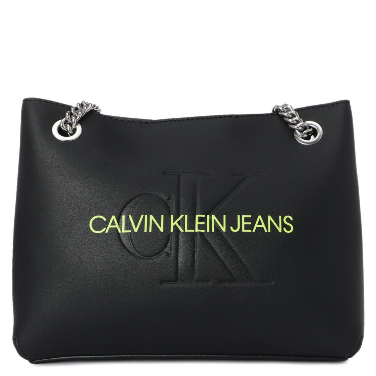 фото Сумка шоппер женская calvin klein jeans k60k608690 черная