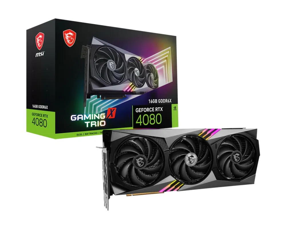 фото Видеокарта msi rtx4080 gaming trio 16gb, 1 шт.