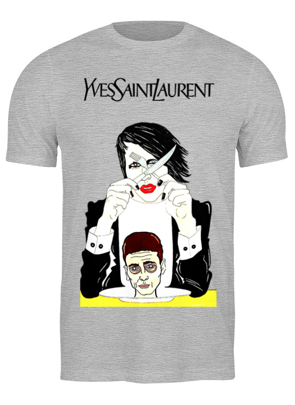 

Футболка мужская Printio Marilyn manson серая XL, Серый, Marilyn manson