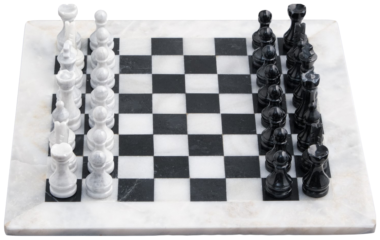 фото Шахматы элит, белый/черный, доска 40х40 см, оникс nobrand