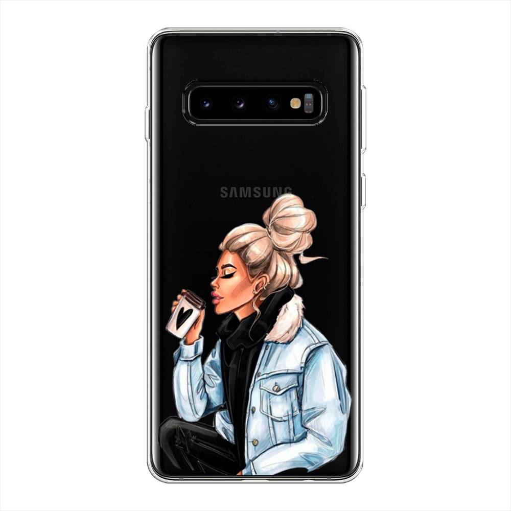 

Чехол Awog на Samsung Galaxy S10 + "Cute girl", Разноцветный, 27150-7