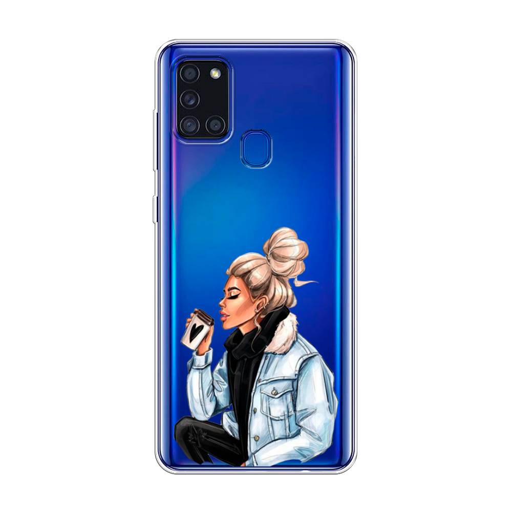 

Чехол Awog на Samsung Galaxy A21s / Самсунг A21s "Cute girl", Разноцветный, 2100250-7