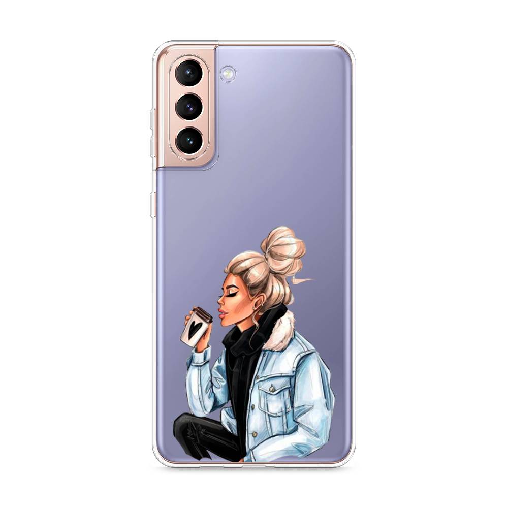 

Чехол Awog на Samsung Galaxy S21 + / Самсунг S21 + "Cute girl", Разноцветный, 2102150-7