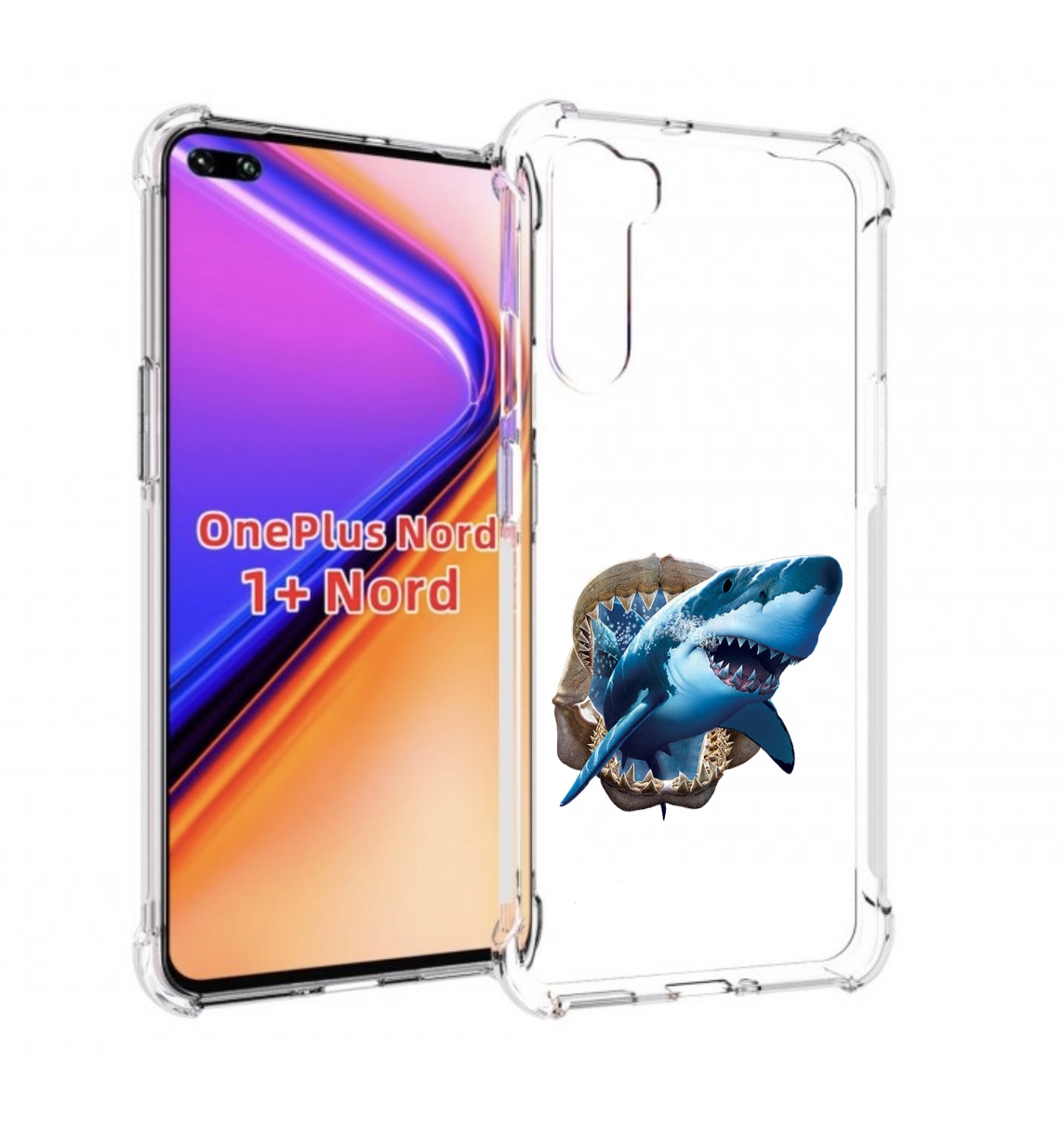 

Чехол MyPads челюсти для OnePlus Nord / 1+ Nord (1ая версия), Прозрачный, Tocco