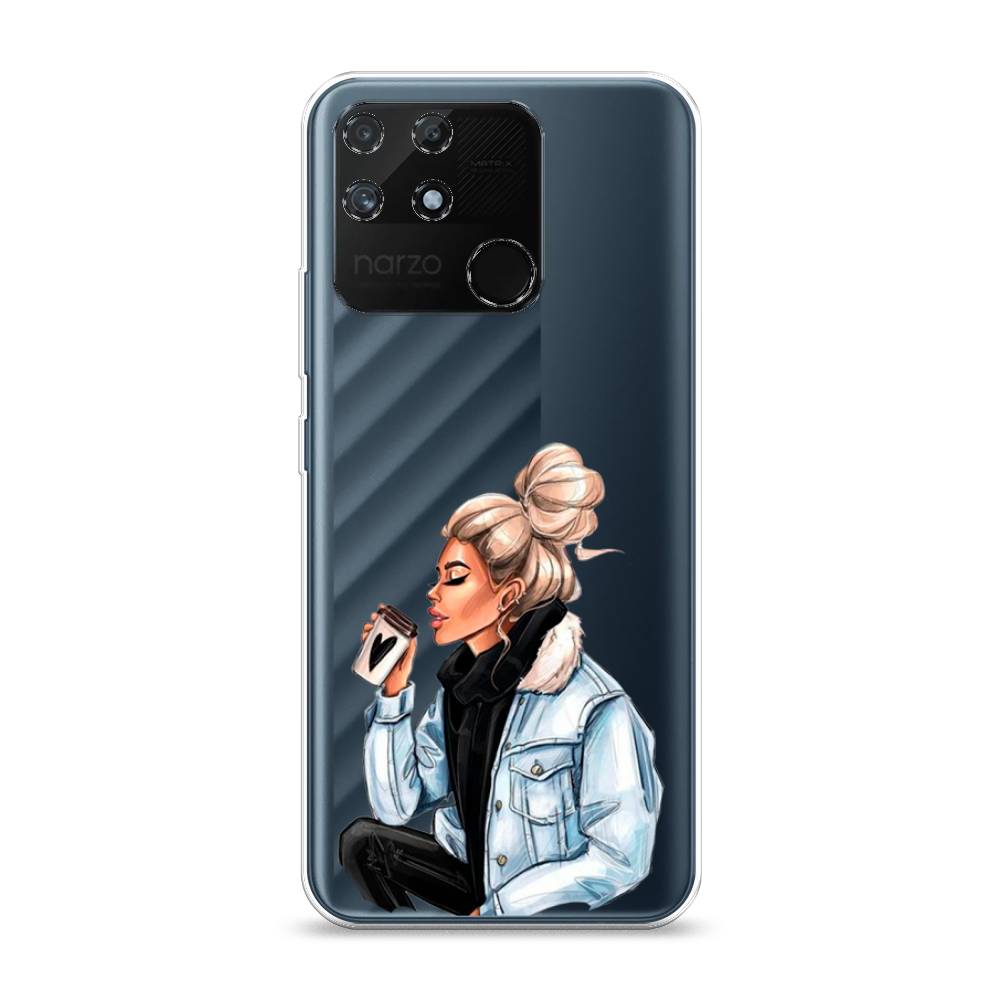 

Чехол Awog на Realme Narzo 50A "Cute girl", Разноцветный, 258450-7