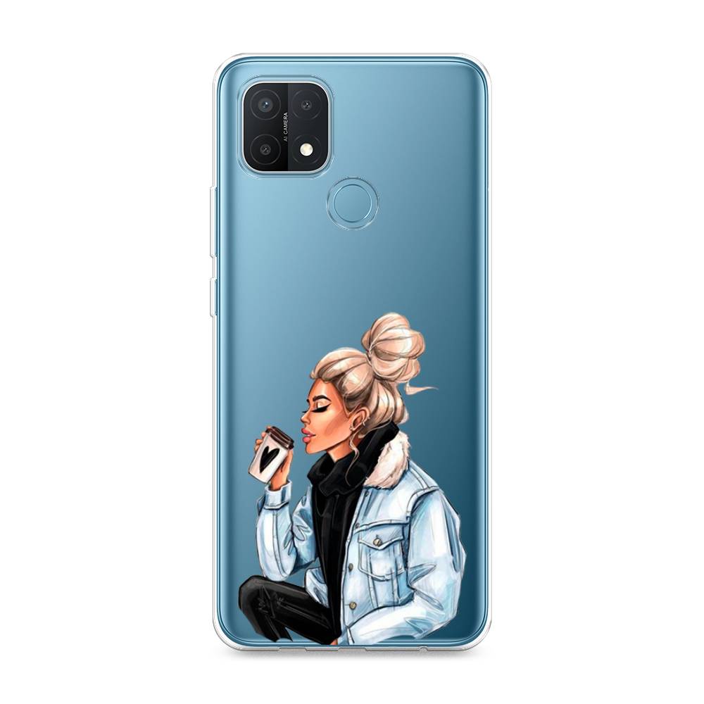 

Чехол Awog на Oppo A15 "Cute girl", Разноцветный, 254750-7