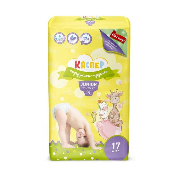 

Подгузники-трусики Каспер Junior 5 11-25 кг 17 шт