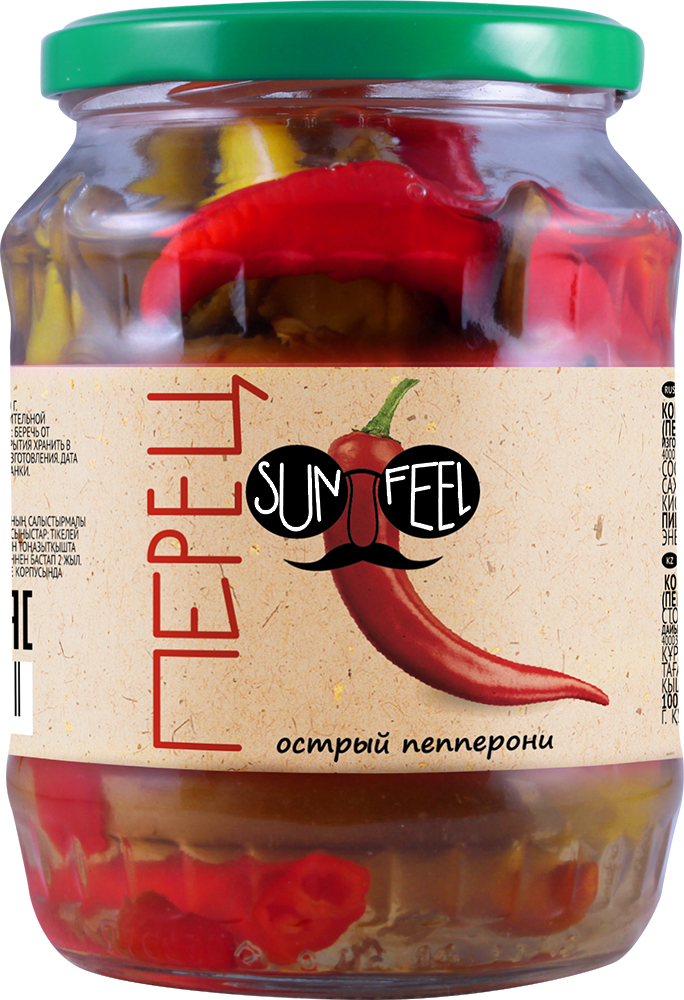 

Перец остр Пеппер. ст/б 650гр(290г) 1/8шт SunFeel РФ