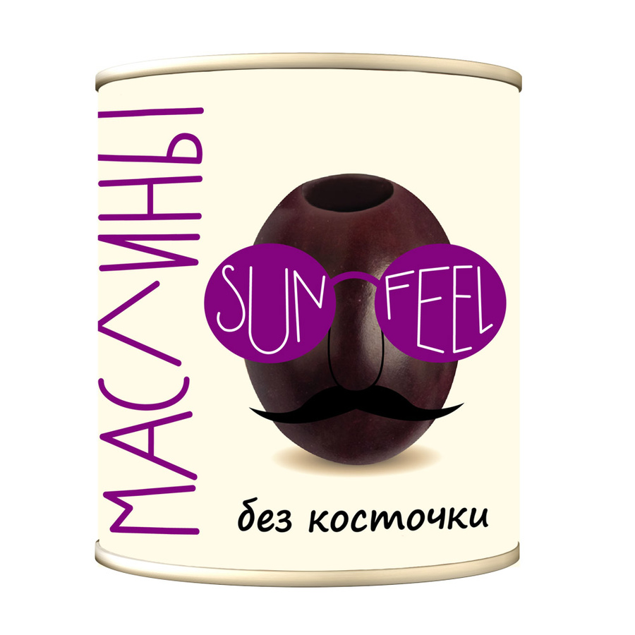 

Маслины черные рез. ж/б 3кг (1,56кг) 1/6шт Sunfeel Испания