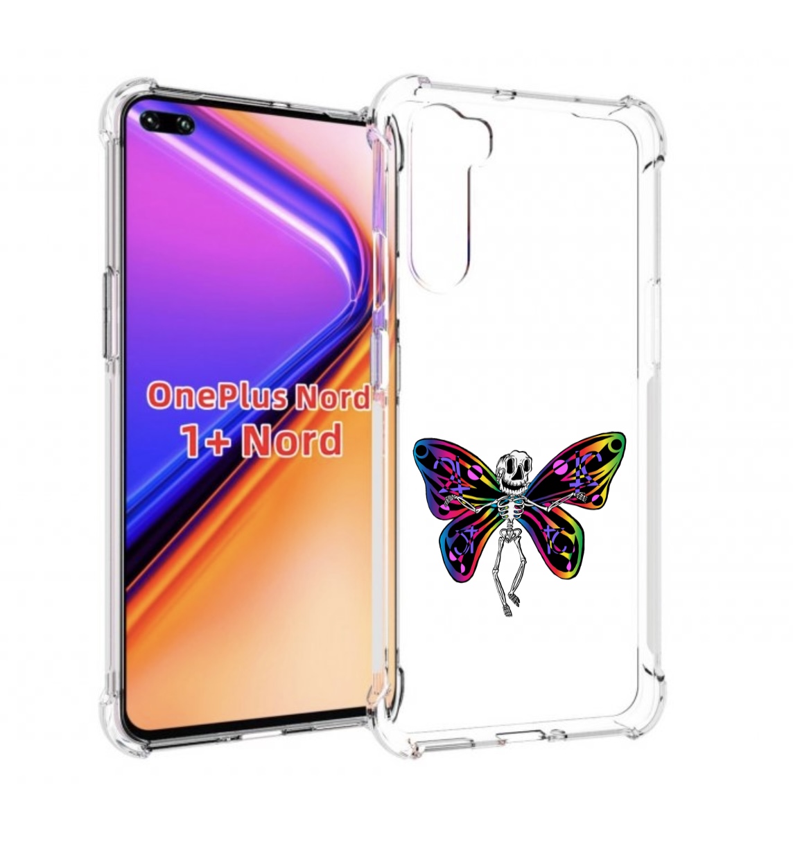 

Чехол MyPads эффект бабочки для OnePlus Nord / 1+ Nord (1ая версия), Прозрачный, Tocco