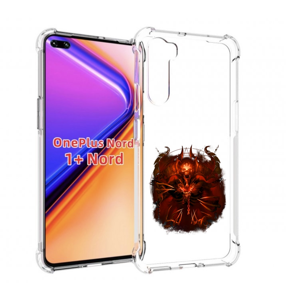 

Чехол MyPads яркий демон для OnePlus Nord / 1+ Nord (1ая версия), Прозрачный, Tocco