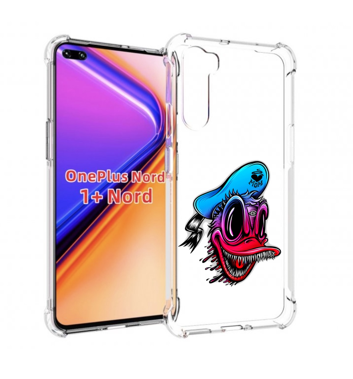 

Чехол MyPads Дональд для OnePlus Nord / 1+ Nord (1ая версия), Прозрачный, Tocco