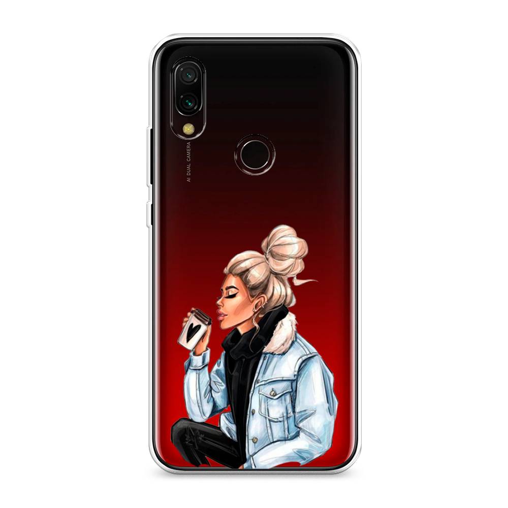 

Чехол Awog на Xiaomi Redmi 7 "Cute girl", Разноцветный, 35050-7