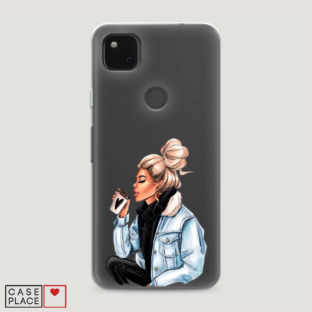 

Чехол Awog на Google Pixel 4A "Cute girl", Разноцветный, 270650-7