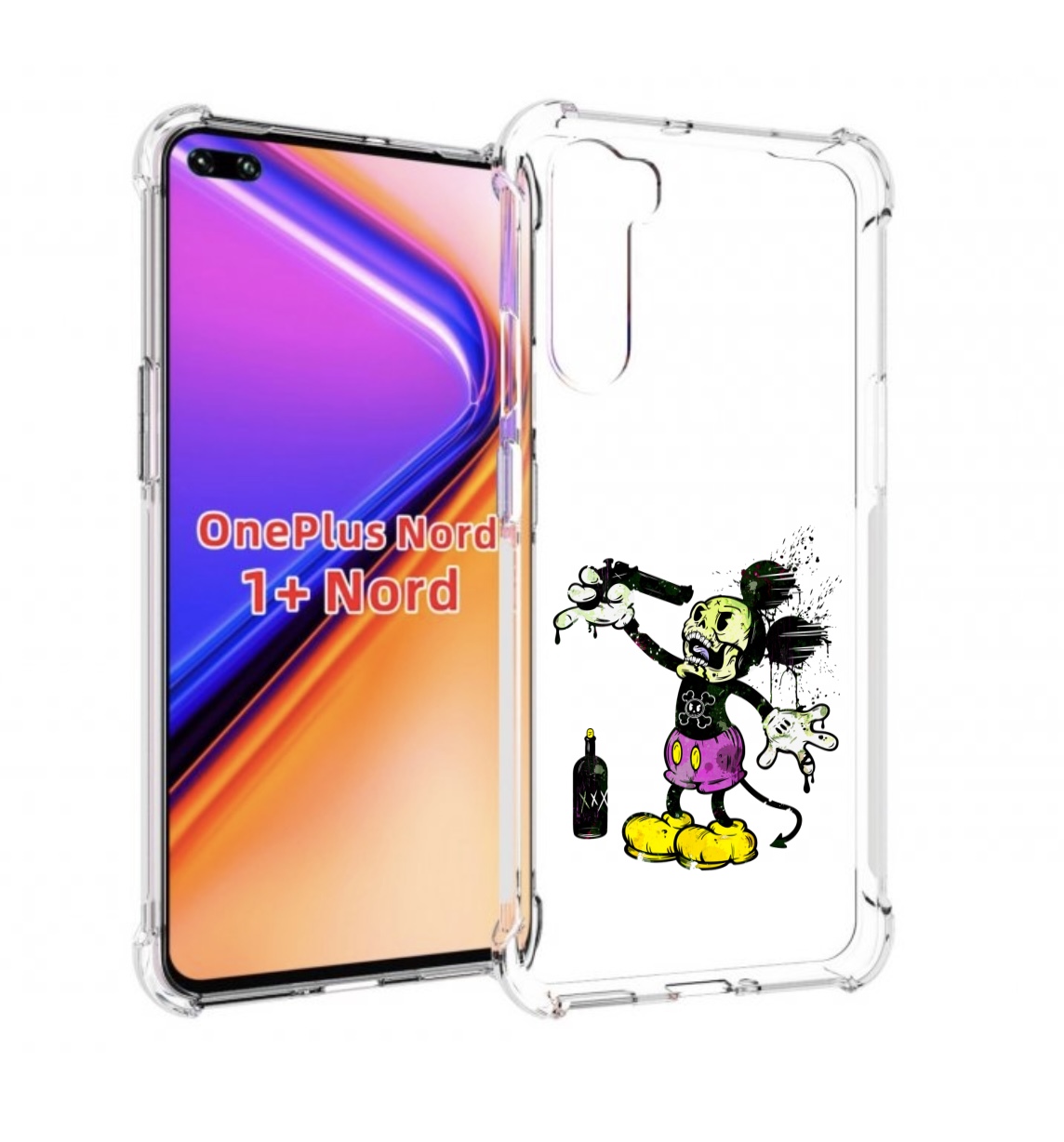 

Чехол MyPads Драг Микки для OnePlus Nord / 1+ Nord (1ая версия), Прозрачный, Tocco