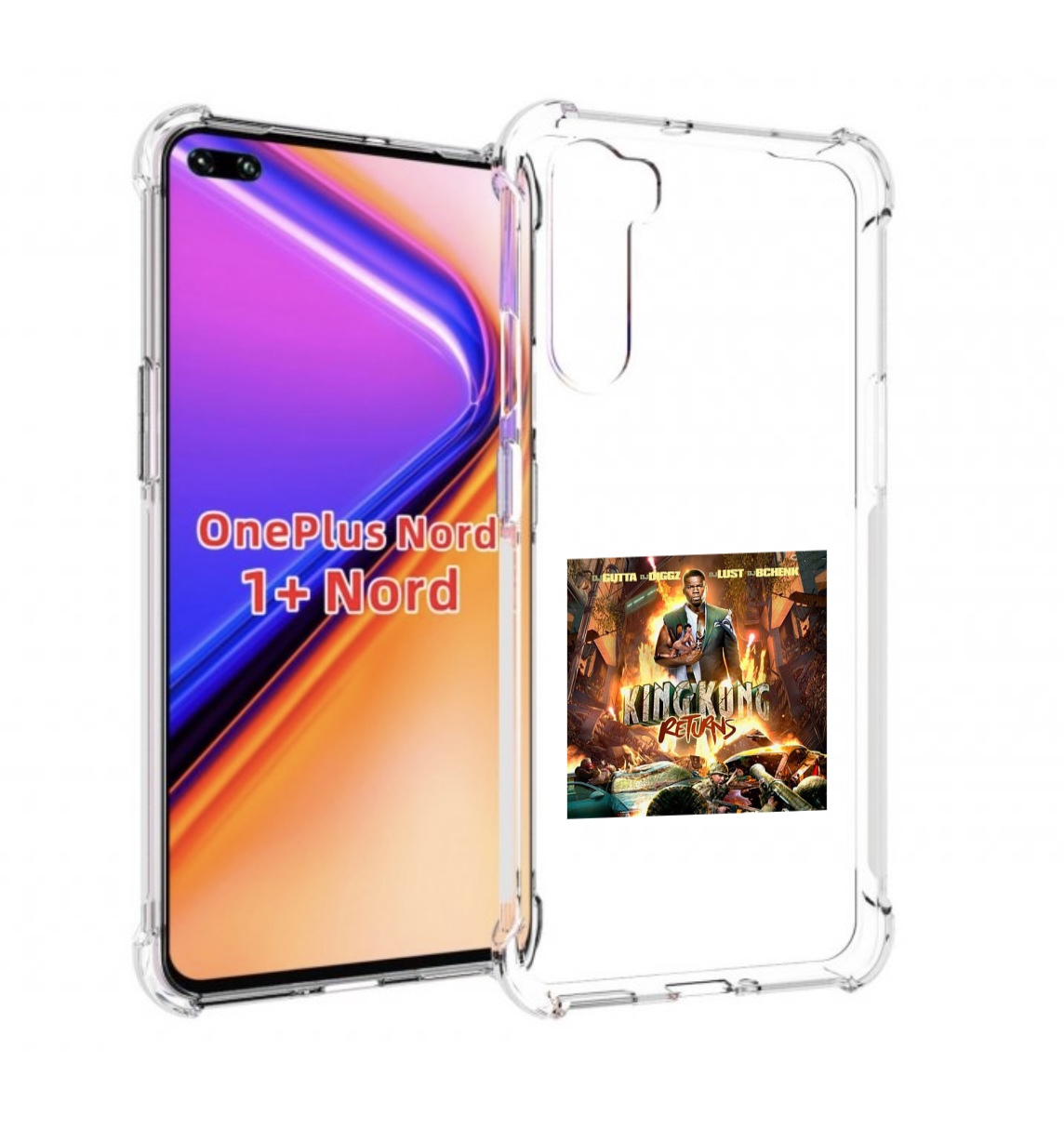 

Чехол MyPads 50 Cent - King Kong Returns для OnePlus Nord / 1+ Nord (1ая версия), Прозрачный, Tocco