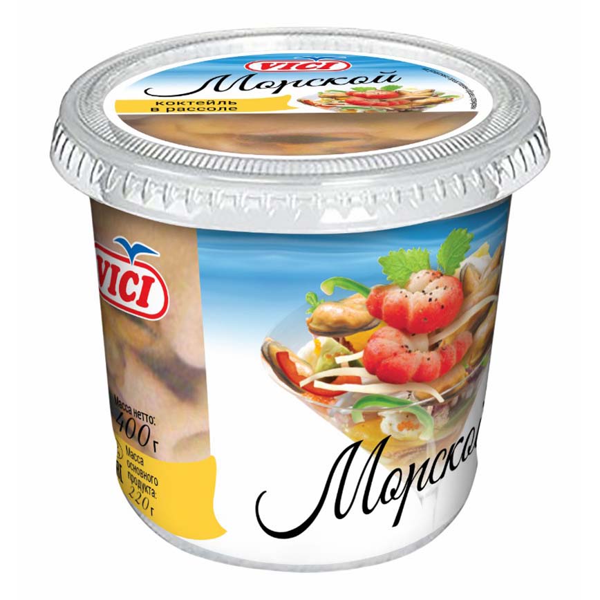 

Морской коктейль Vici в рассоле 400 г