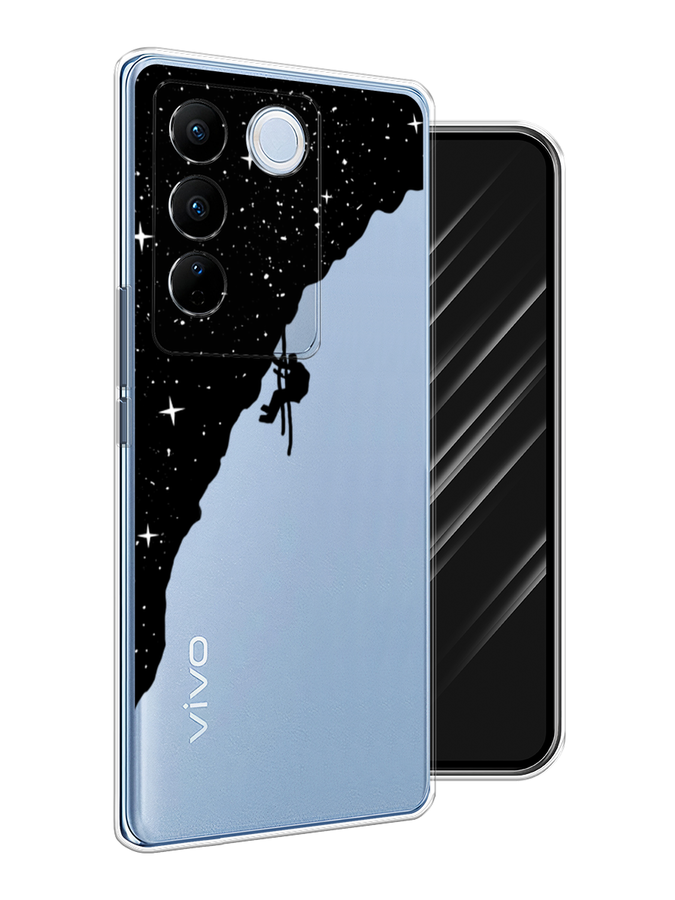 

Чехол Awog на Vivo V27/V27 Pro "Скалолаз в космосе", Черный;белый;бежевый, 268450-4