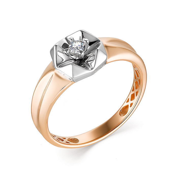 

Кольцо из золота с бриллиантом р. 16.5 Yahont 212076, 212076