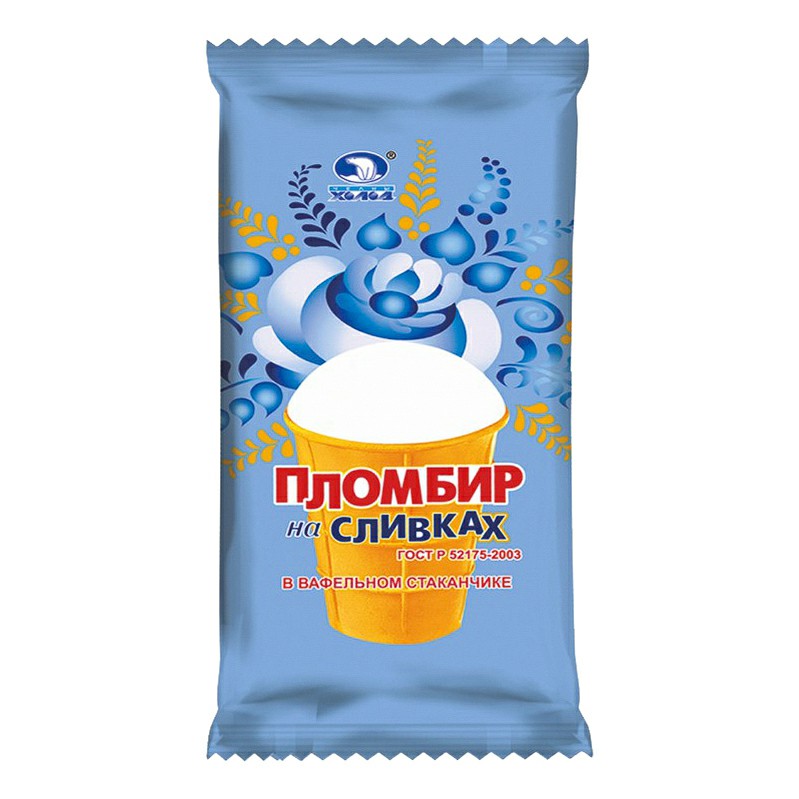

Мороженое пломбир Челны Холод на сливках ванильный СЗМЖ 75 г