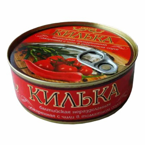 Килька Laatsa неразделанная обжаренная с чили в томатном соусе 240 г