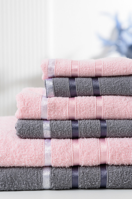 ПолотенцеНатали 14417 14417светло-розовый серый6 2100₽