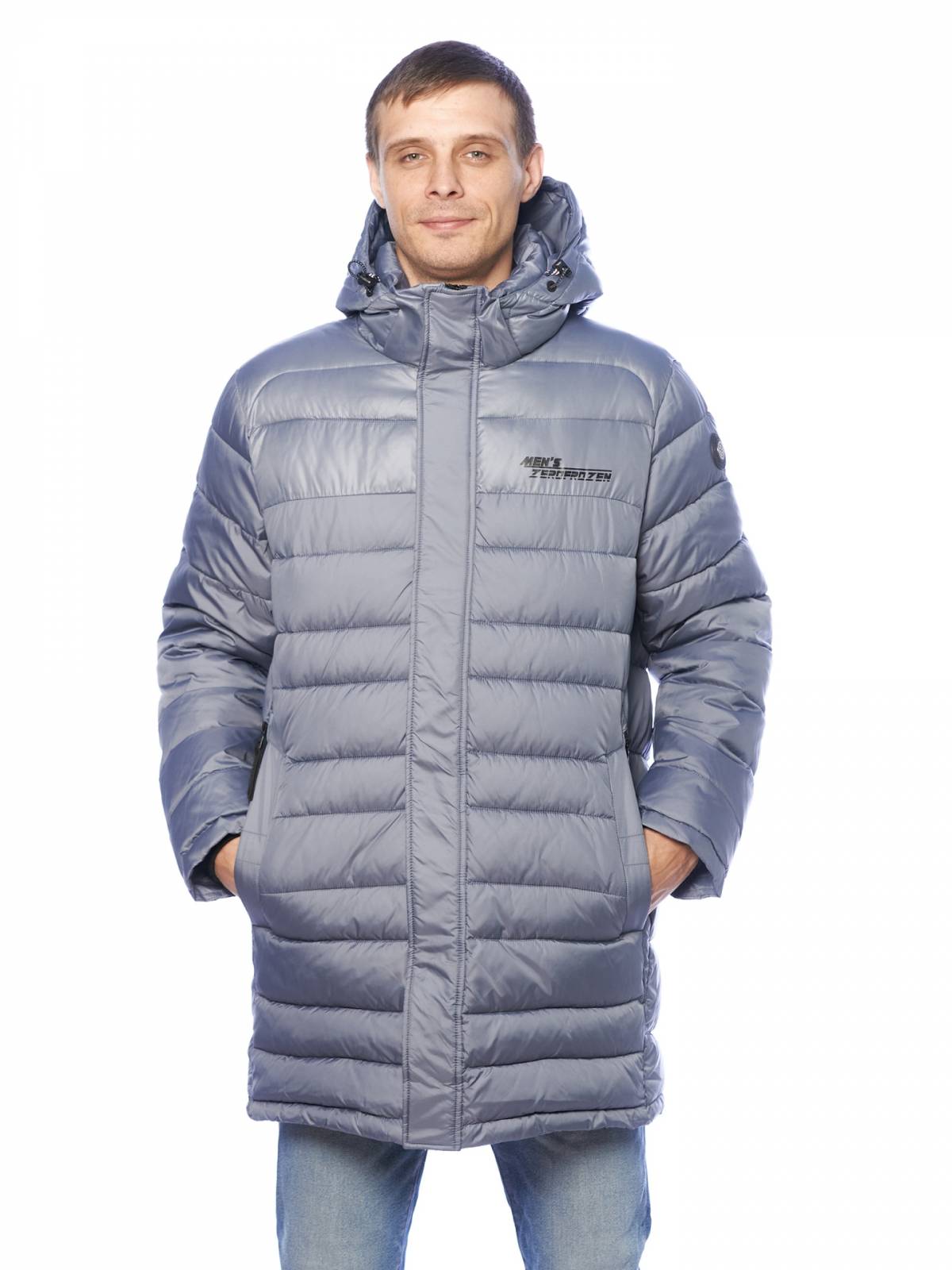 Зимняя куртка мужская Zero Frozen 4205 серая 52 RU