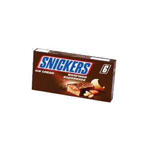 

Мороженое молочное Snickers сливочное с карамелью-арахисом в шоколадной глазури 288 г бзмж