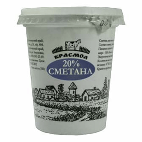 

Сметана Красмол 20% бзмж 350 мл