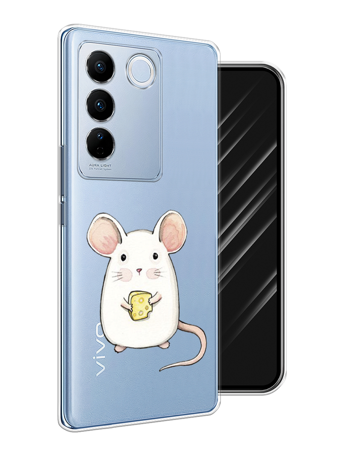 

Чехол Awog на Vivo V27/V27 Pro "Мышка", Белый, 268450-1