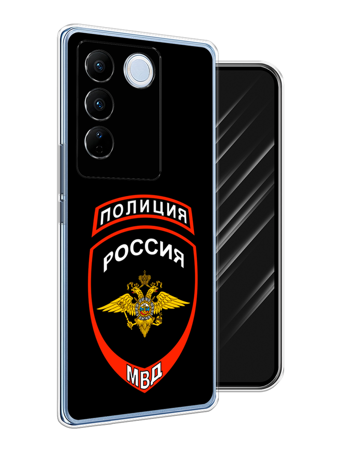 

Чехол Awog на Vivo V27/V27 Pro "Полиция шеврон", Черный;красный;белый, 268550-5