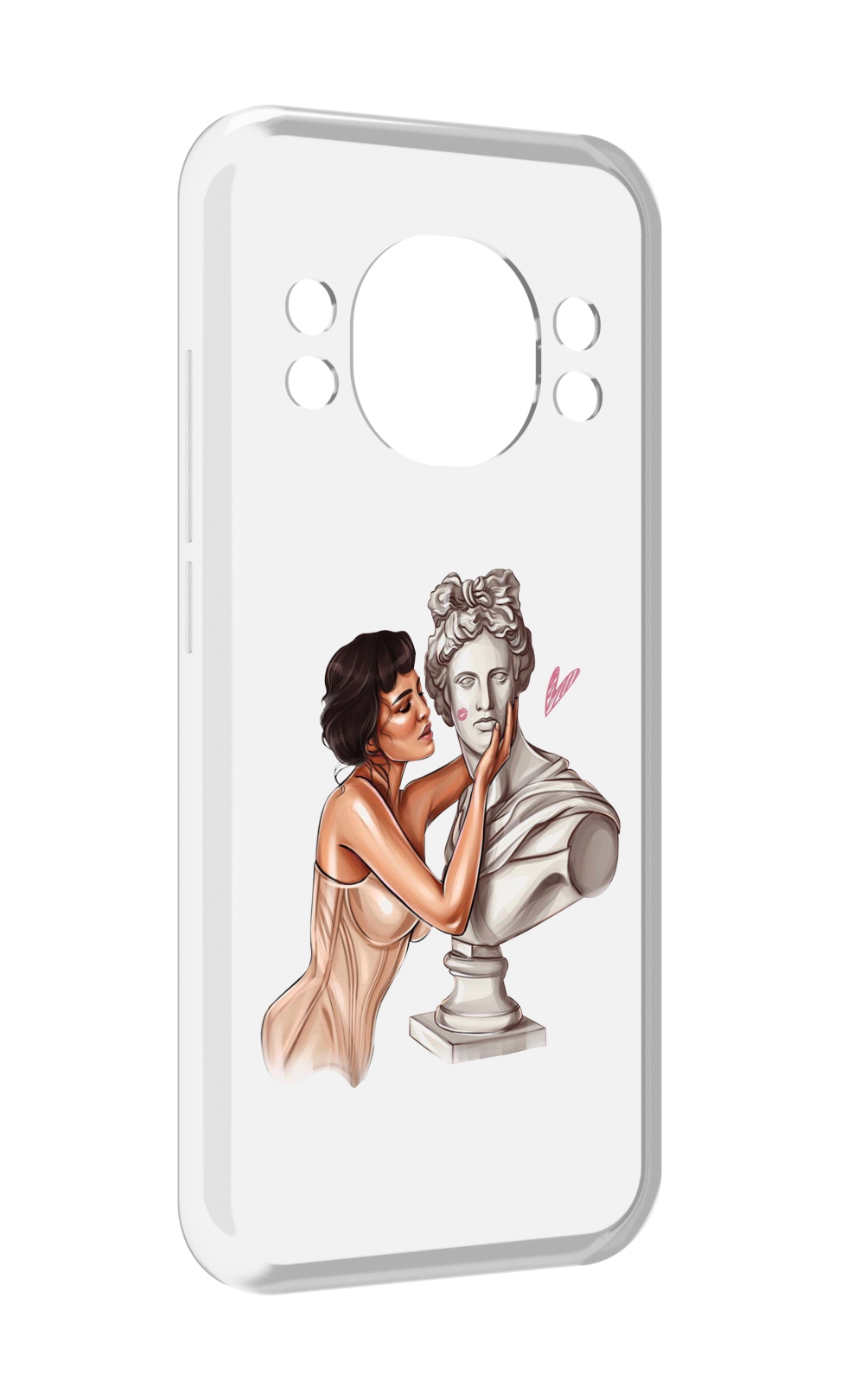 

Чехол MyPads девушка-со-статуей женский для Doogee S98 / S98 Pro, Прозрачный, Tocco