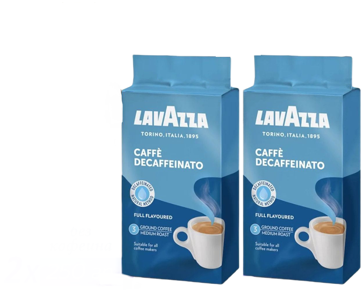 

Кофе молотый Lavazza Caffe Decaffeinato без кофеина, 250 г х 2 шт, decaf250-2