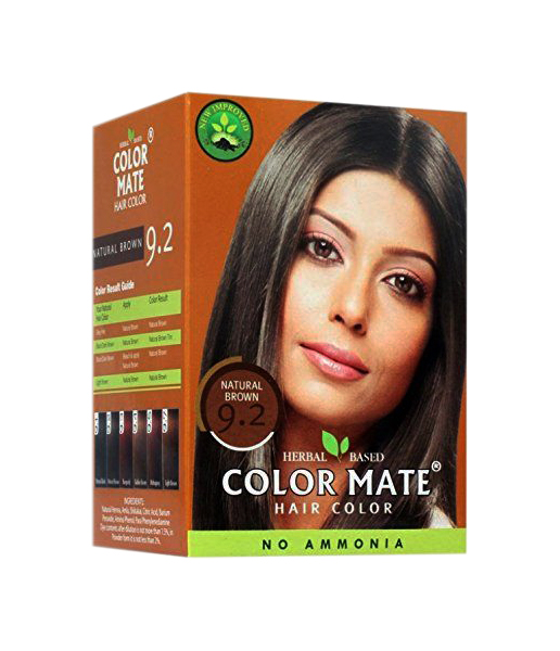 фото Краска для волос color mate herbal based natural brown 9.2 15 г 5 шт