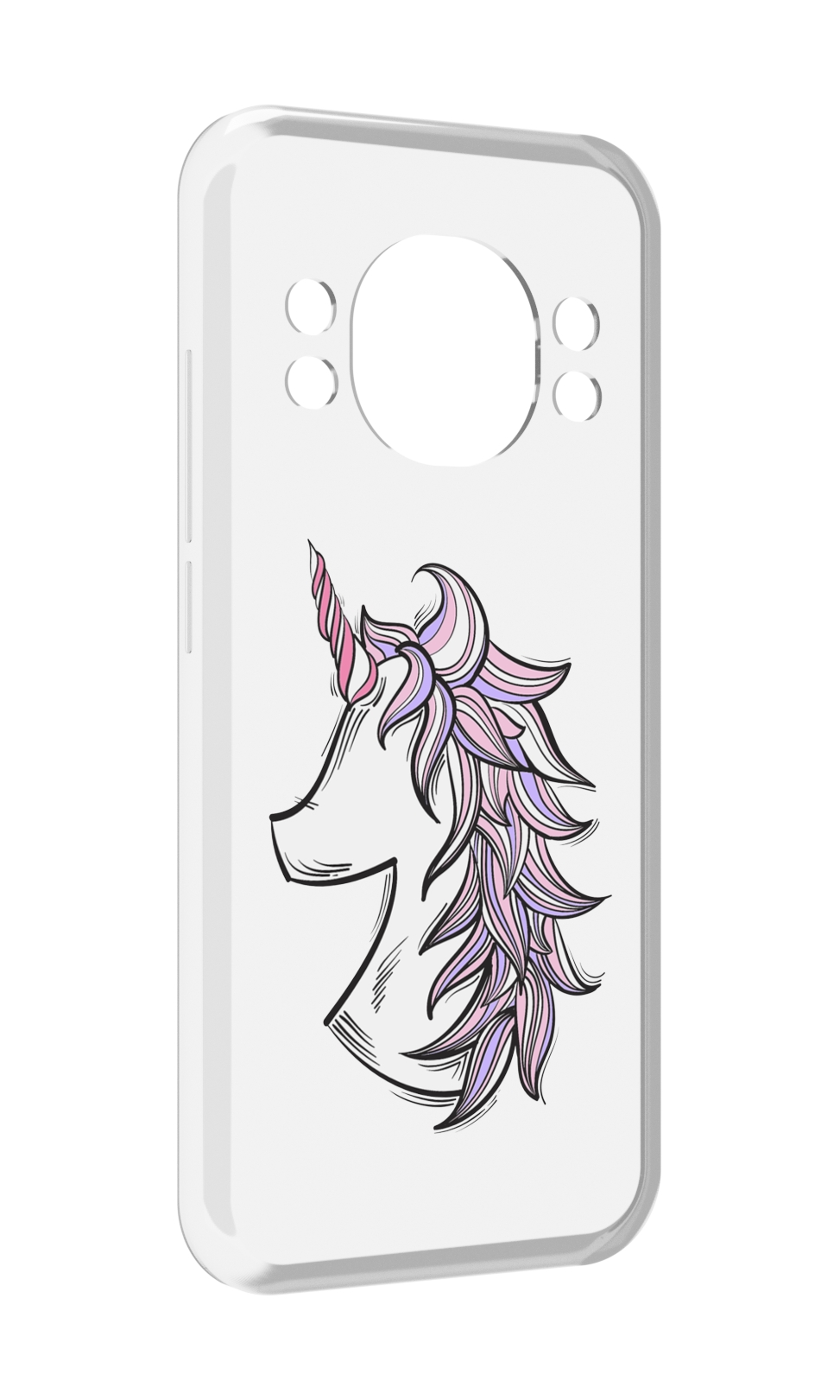 

Чехол MyPads единорог-рисунок для Doogee S98 / S98 Pro, Прозрачный, Tocco