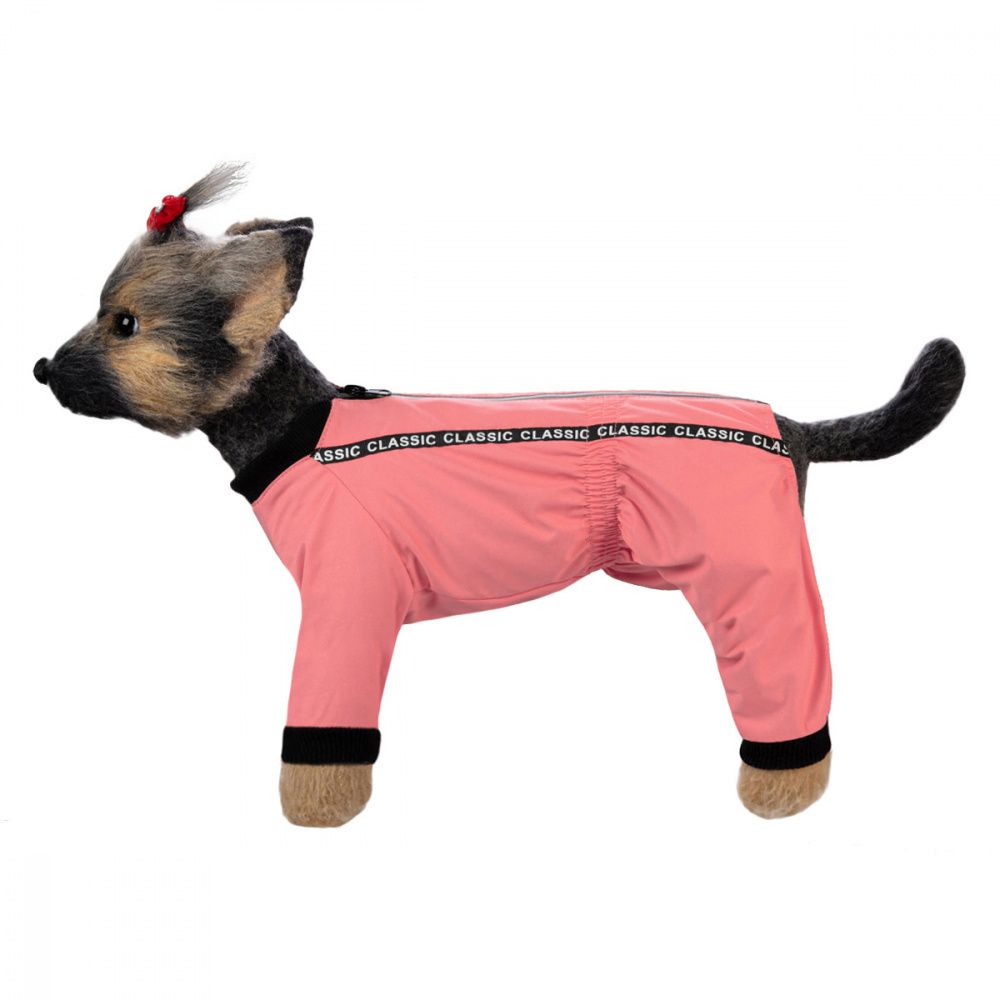 фото Дождевик для собак dogmoda мартин, женский, розовый, 2, длина спины 24 см