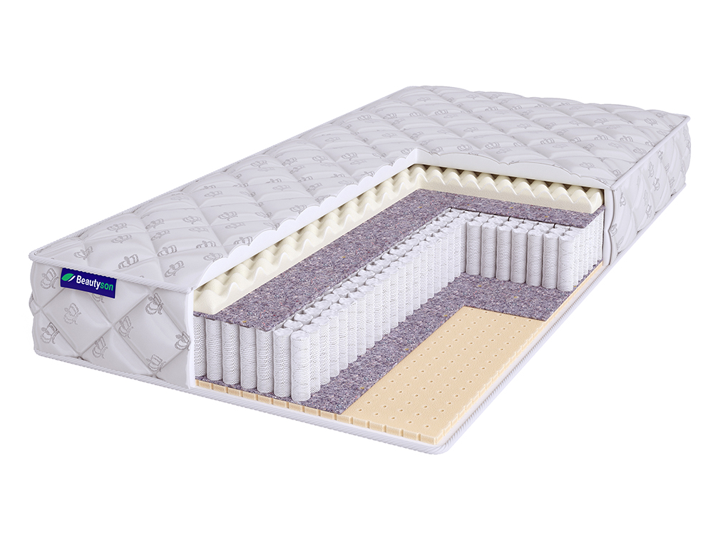 

Матрас полутороспальный BeautySon Roll SPRING Massage Latex 1 S1200 135x190 18 см, Белый, Roll SPRING Massage Lateх 1 S1200