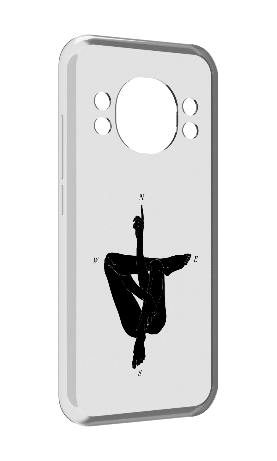 

Чехол MyPads живой компас для Doogee S98 / S98 Pro, Прозрачный, Tocco