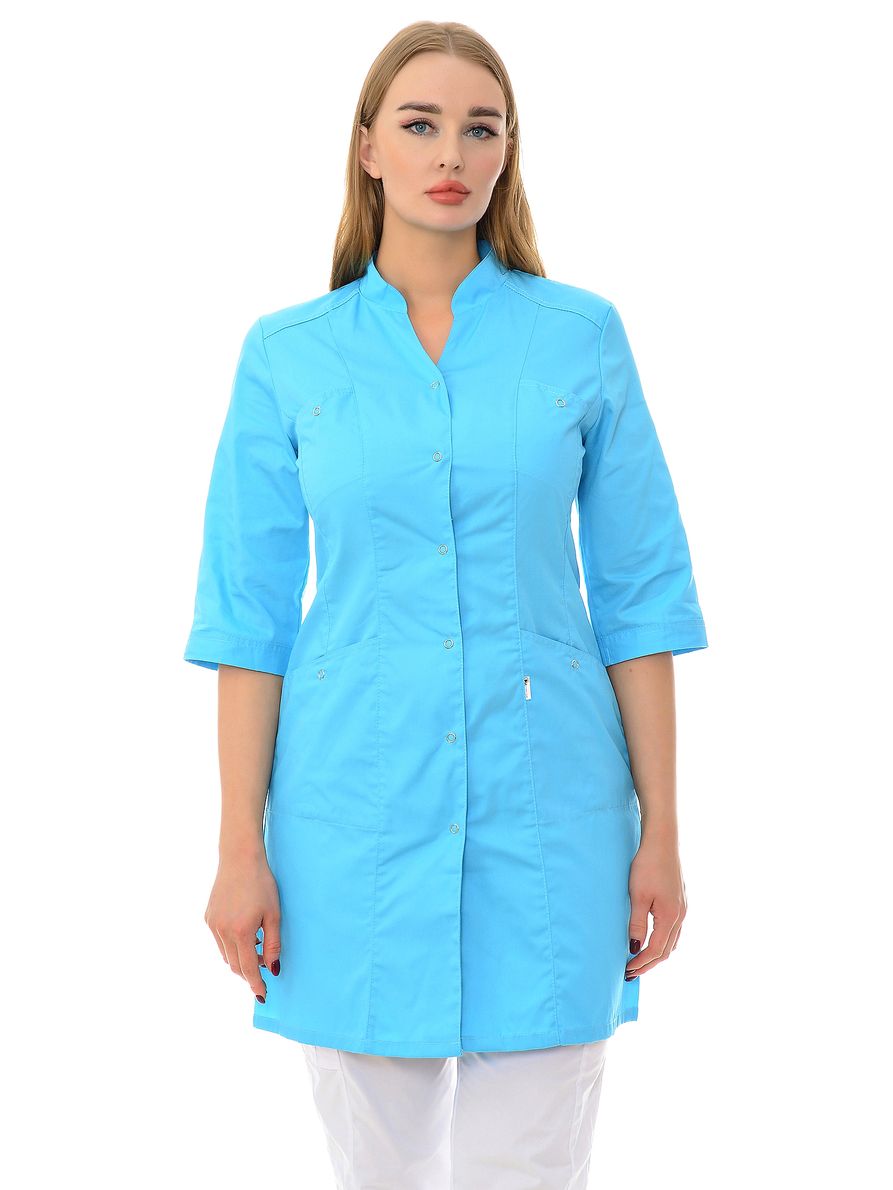 

Халат медицинский женский MedicalWear Эльза 002 зеленый 50 RU, Эльза 002