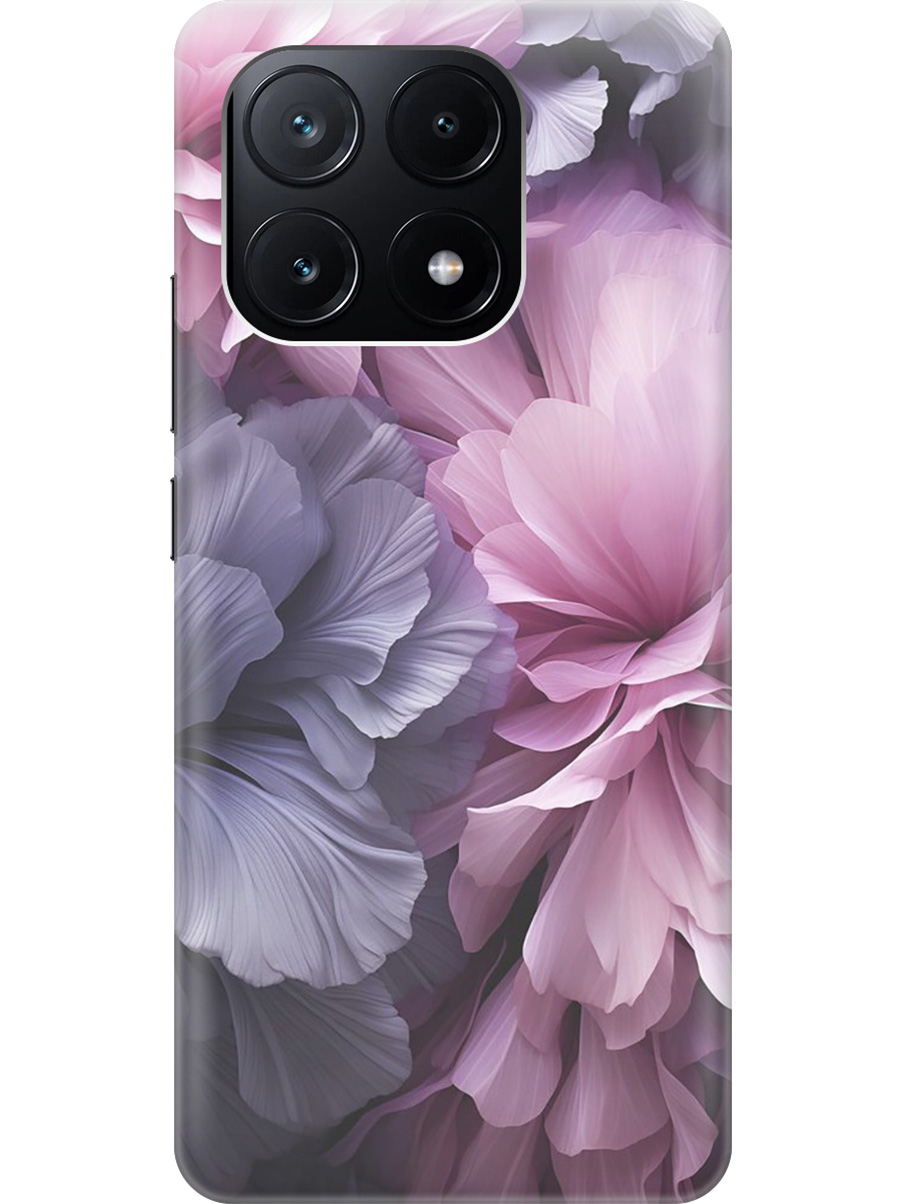 

Силиконовый чехол на Xiaomi Poco X6 Pro 5G с рисунком "Розово-фиолетовые цветы", Розовый;фиолетовый, 20012122