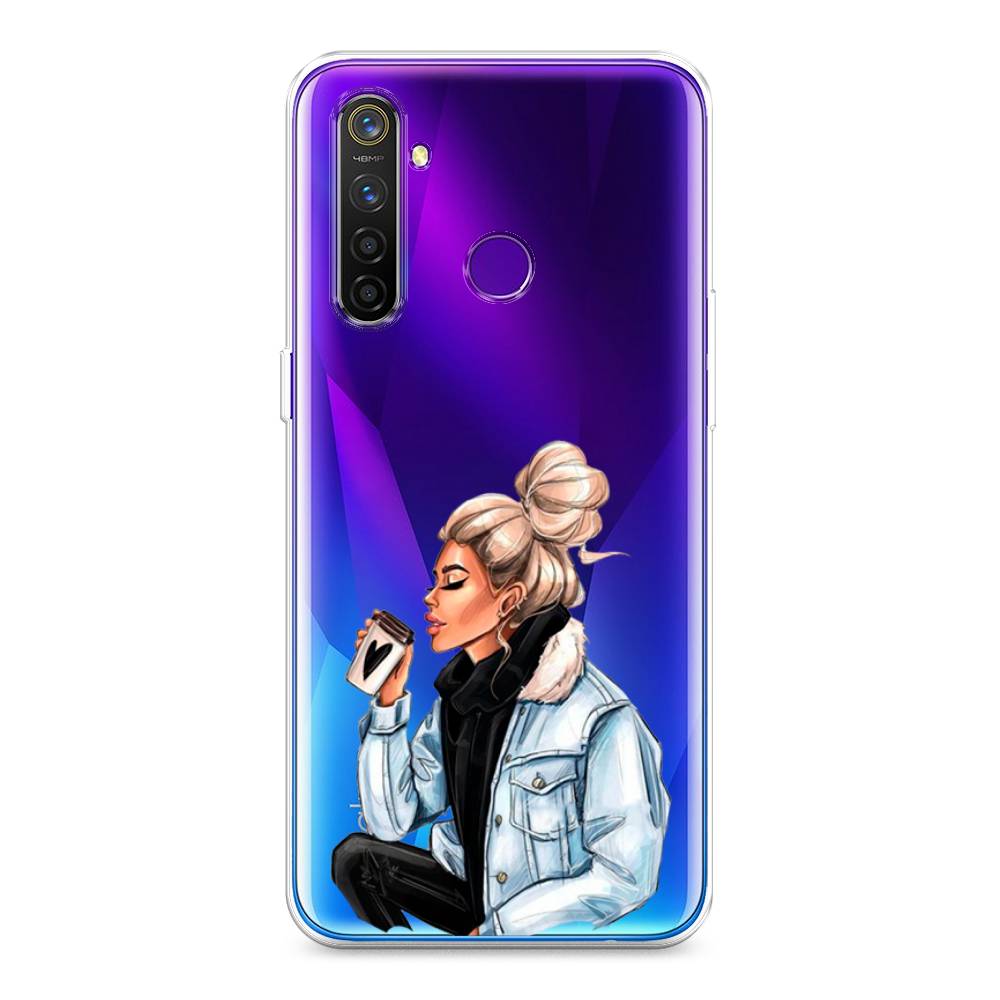 

Чехол Awog на Realme 5 Pro "Cute girl", Разноцветный, 251650-7