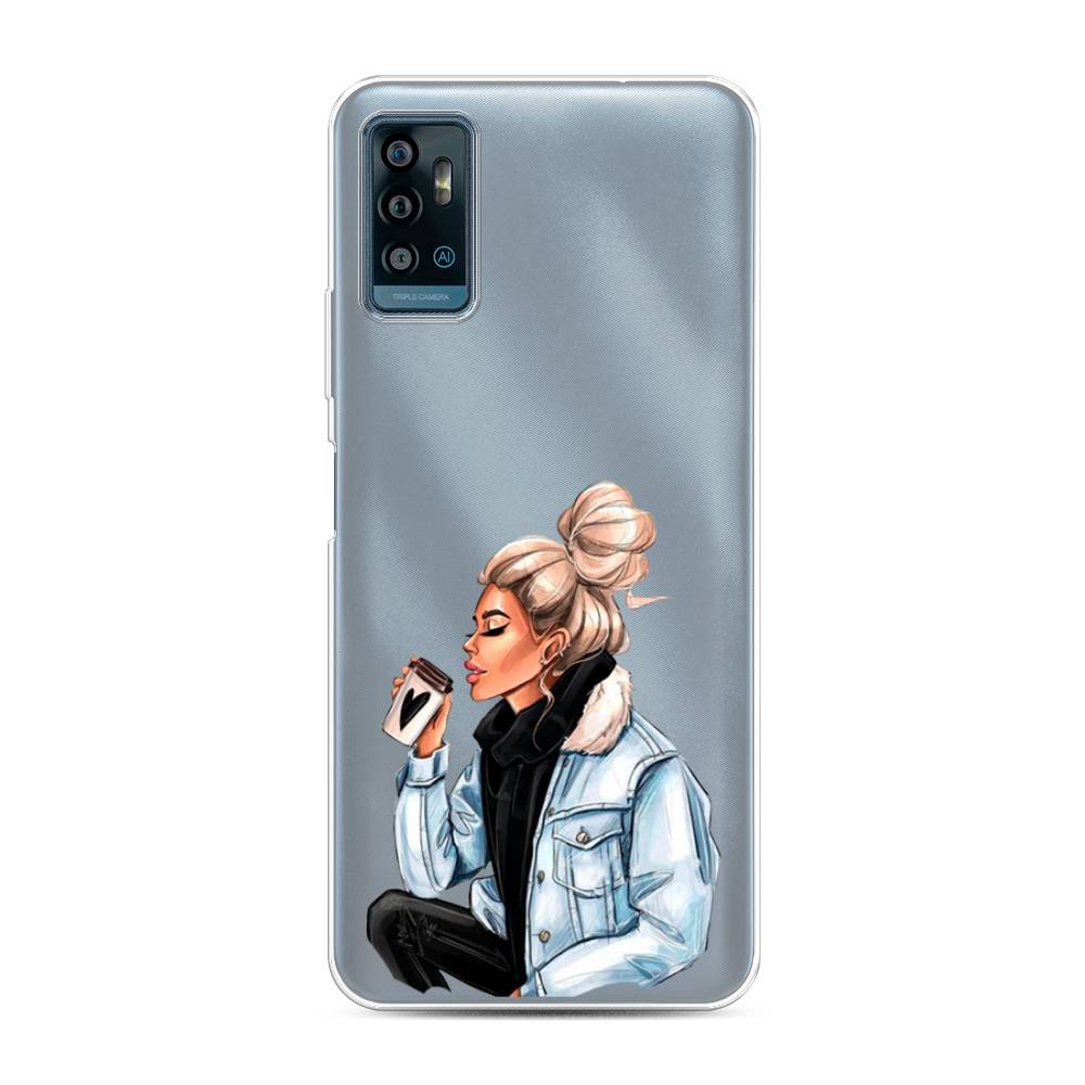

Чехол Awog на ZTE Blade A71 / ЗТЕ Блэйд A71 "Cute girl", Разноцветный, 134450-7