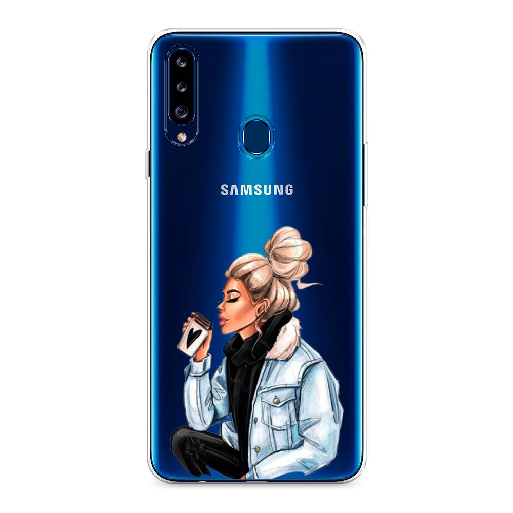 

Чехол Awog на Samsung Galaxy A20s / Самсунг A20s "Cute girl", Разноцветный, 2100850-7