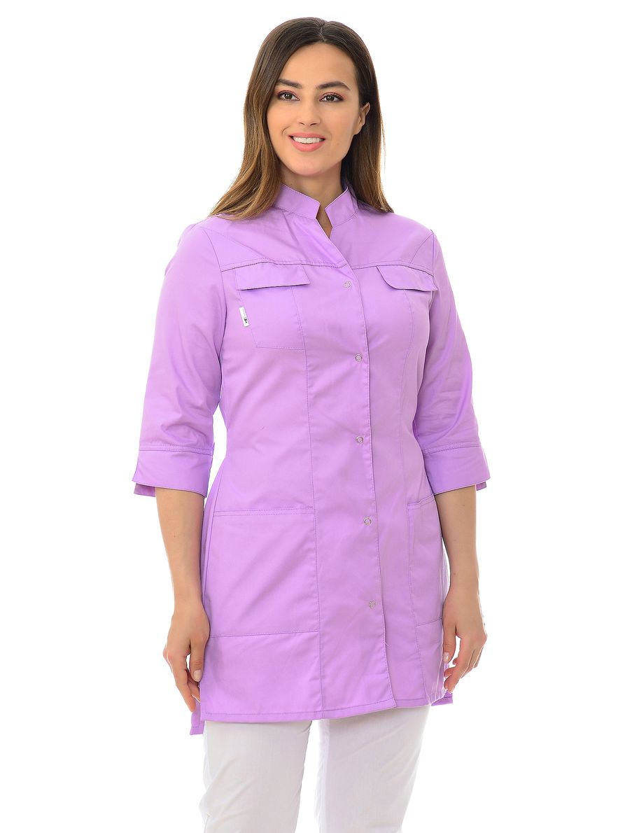 фото Халат медицинский женский medicalwear симона 001 фиолетовый 40 ru